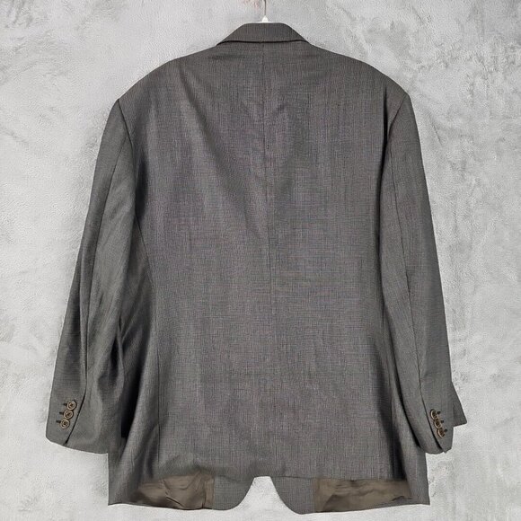 Issimo Blazer Sport Coat Mens 46 Brown Twill Lined Business Formal Made In Italy - Picture 5 of 7